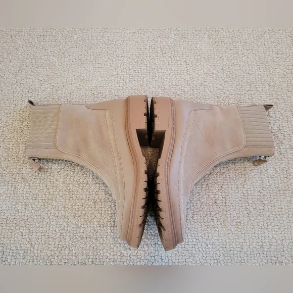 Sam Edelman Leone Leather Lug Chunky Sole Chelsea Boots Size 8.5M Suede. - Picture 6 of 13